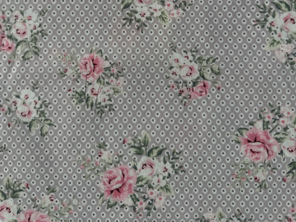 Baumwoll-Stoff "Mathilda's Welt" Beige Nr 4844
